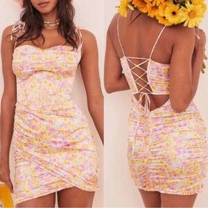 NWOT For Love and Lemons pastel punch dress